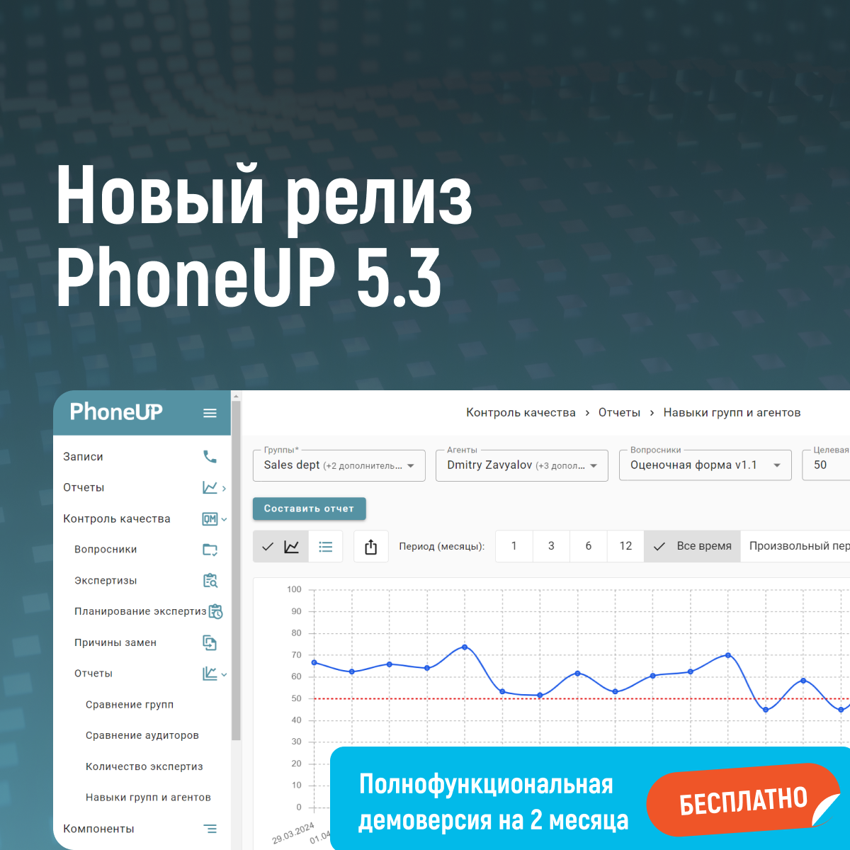 Релиз PhoneUP 5.3. Новые возможности